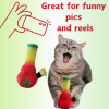 My Name is Lil Bo da Bong, Funny Catnip Weed Theme Cat Toy, Cute Stuffed Parody Rasta Pot Bong, Cool Plush 420 Novelty Gift for Cats & Kittens
