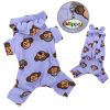 Adorable Silly Monkey Fleece Dog Pajamas/Bodysuit with Hood