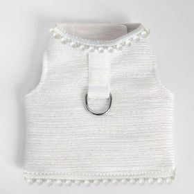 Isabella Dog Harness (Color: Ivory, size: LG)