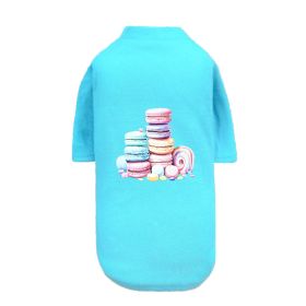 Macaoon Dog Tee (Color: Teal, size: XS)