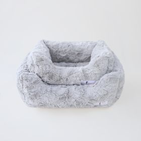 Bella Dog Bed (Color: Silver, size: SM)