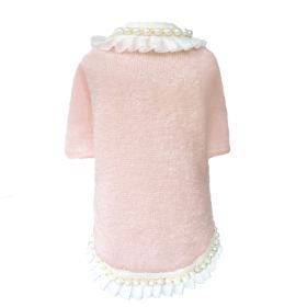 Dream Pearls Dog Sweater (Color: Peach, size: SM)