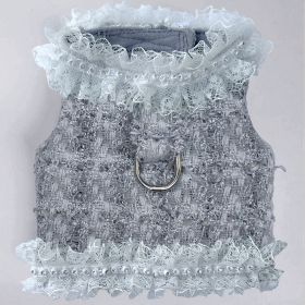 Envogue Dog Harness (Color: Platinum, size: LG)