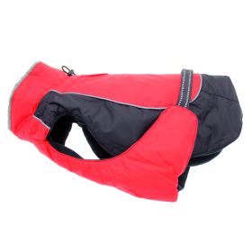 Alpine All-Weather Dog Coat (Color: Red and Black, size: X-Large)