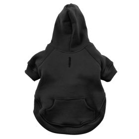 Flex-Fit Dog Hoodie (Color: Black, size: X-Large)