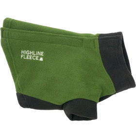 Highline Fleece Dog Coat (Color: Two Tone Green, size: Size 24)