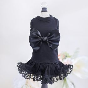 Ballerina Dog Dress Collection (Color: Black, size: XXS)