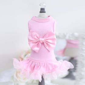 Ballerina Dog Dress Collection (Color: Pink, size: SM)