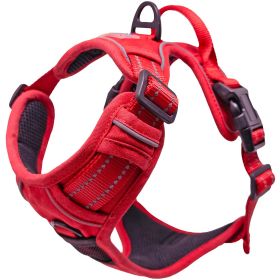 Venture Paw Pull Control Dog Harness (Color: Crimson, size: large)