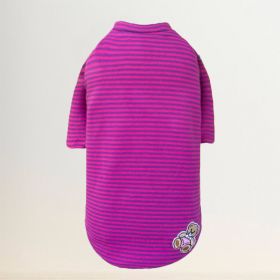 Striped Baby Beer Dog Tee (Color: Striped Pink, size: LG)